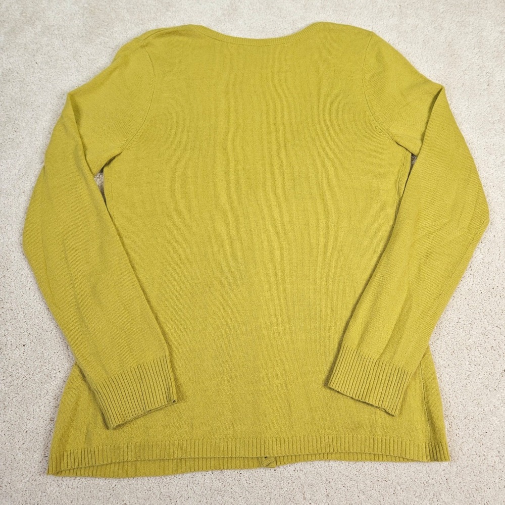Anthropologie Field Flower by Wendi Reed Cardigan Size M Floral Intarsia Angora - Picture 6 of 7